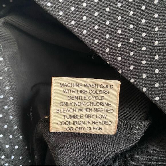 PHILOSOPHY | Women’s Black w/ White Dots Capris, Size PS - Picture 5 of 8